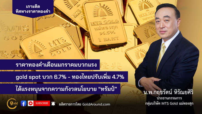 ทิศทางทองคำ 31 ม.ค.68 นพ.กฤชรัตน์ หิรัณยศิริ ปธ.กลุ่ม MTS Gold