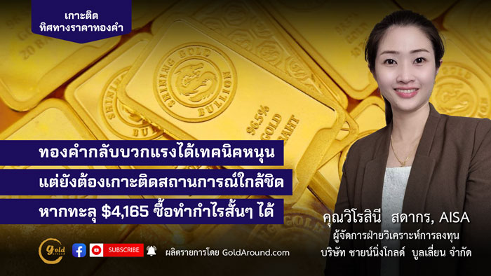 คุณวิโรสินี สดากร ผจก.ฝ่ายวิเคราะห์การลงทุน บจ.ชายน์นิ่งโกลด์ฯ