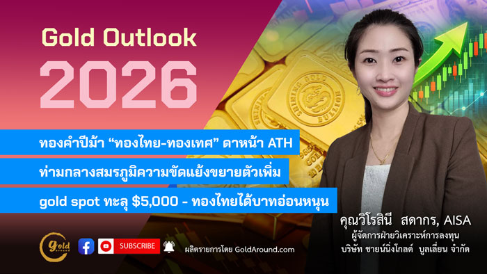 คุณวิโรสินี สดากร ผจก.ฝ่ายวิเคราะห์การลงทุน บจ.ชายน์นิ่งโกลด์ฯ