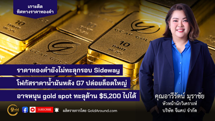คุณอารีรัตน์ มุราชัย หัวหน้านักวิเคราะห์ บริษัท จีแคป จำกัด (GCAP Gold)