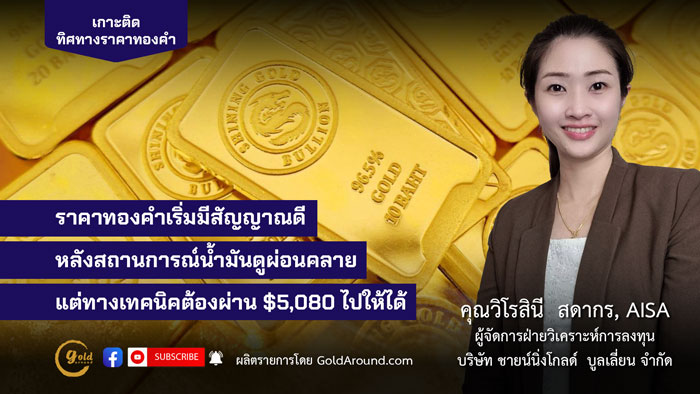 คุณวิโรสินี สดากร ผจก.ฝ่ายวิเคราะห์การลงทุน บจ.ชายน์นิ่งโกลด์ฯ