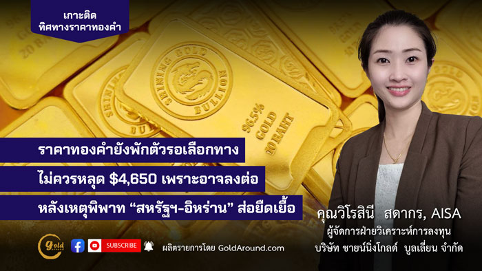 คุณวิโรสินี สดากร ผจก.ฝ่ายวิเคราะห์การลงทุน บจ.ชายน์นิ่งโกลด์ฯ