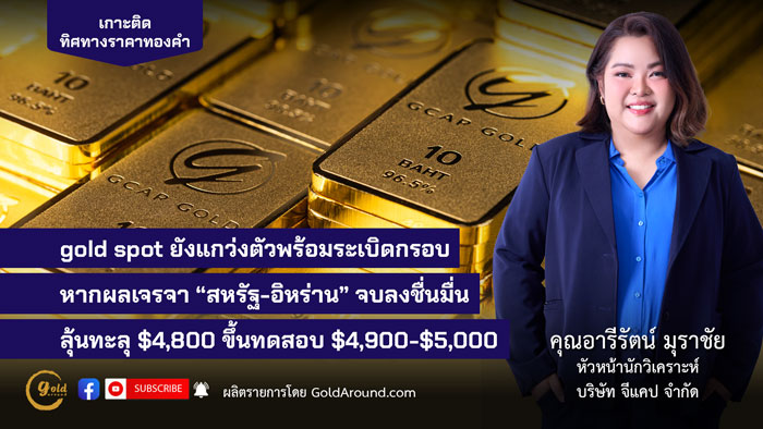 คุณอารีรัตน์ มุราชัย หัวหน้านักวิเคราะห์ บริษัท จีแคป จำกัด (GCAP Gold)