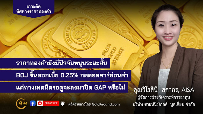 คุณวิโรสินี สดากร ผจก.ฝ่ายวิเคราะห์การลงทุน บจ.ชายน์นิ่งโกลด์ฯ