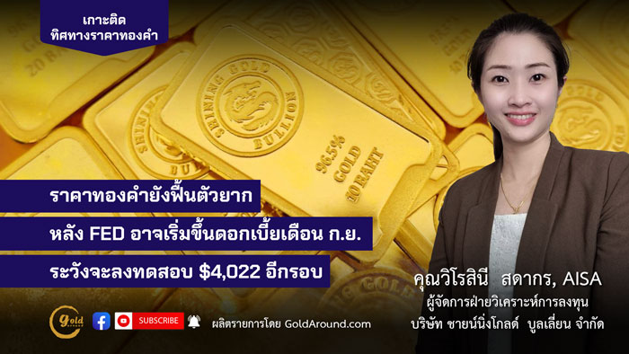 คุณวิโรสินี สดากร ผจก.ฝ่ายวิเคราะห์การลงทุน บจ.ชายน์นิ่งโกลด์ฯ