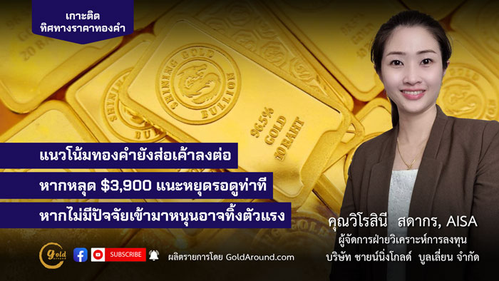 คุณวิโรสินี สดากร ผจก.ฝ่ายวิเคราะห์การลงทุน บจ.ชายน์นิ่งโกลด์ฯ